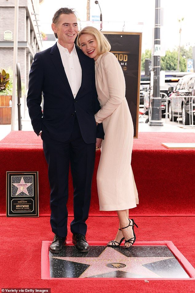 Also in attendance was her husband and actor Billy Crudup (left)