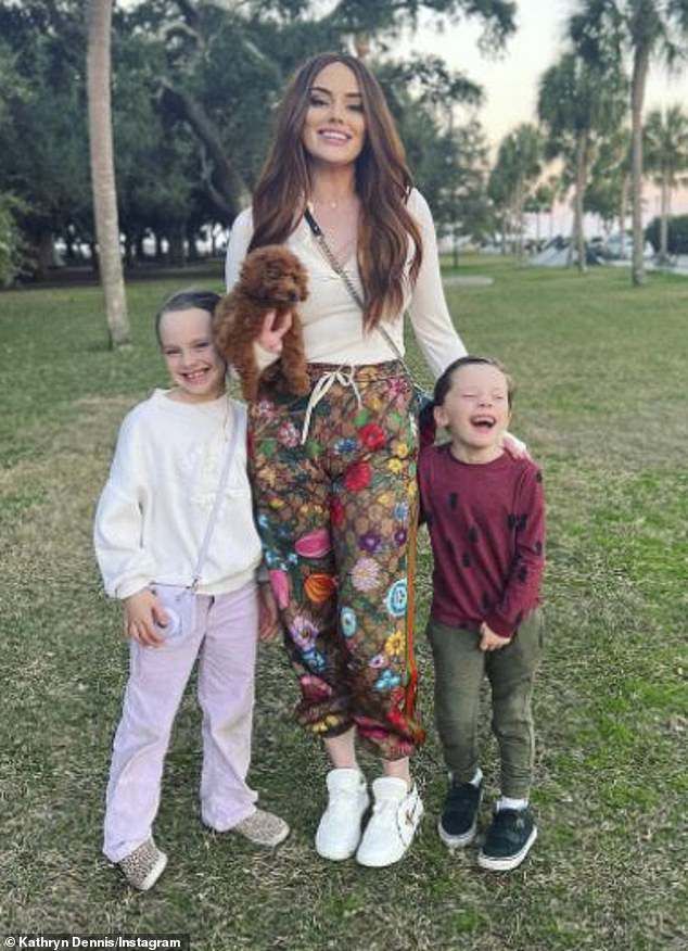 Kathryn is mom to daughter Kensington, 11, and son St. Julien Rembert, nine, whom she shares with ex Thomas Ravenel, 63; pictured in 2021