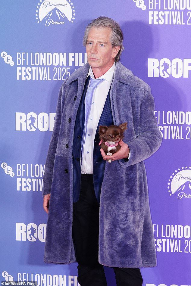 Ben Mendelsohn hit the event with his pet pooch