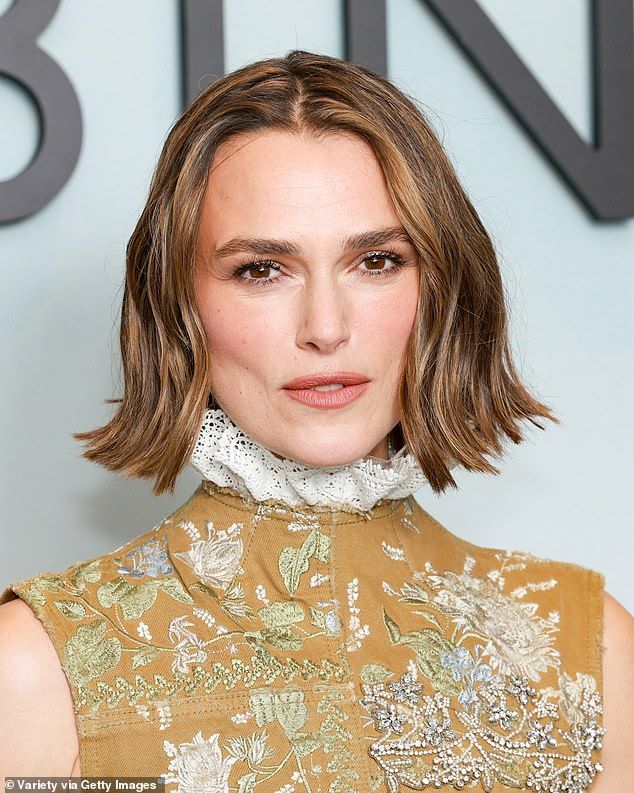 Keira said: 'I think we're all living in a period of time right now where we're all going to have to figure out how to live together, aren't we?'