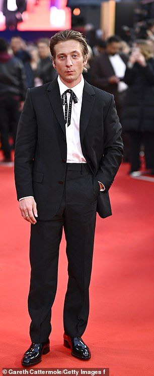 Jeremy, 34 - who takes on the role of The Boss - looked dapper in a classic black suit