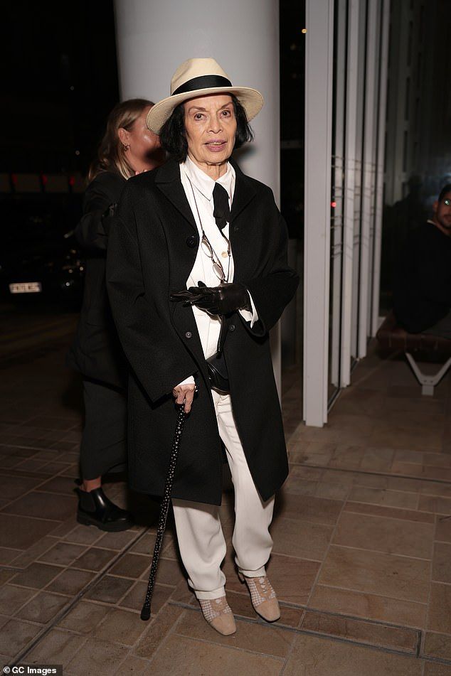 While environmental campaigner Bianca Jagger exuded elegance in a white suit and black tie, with a chic Panama hat