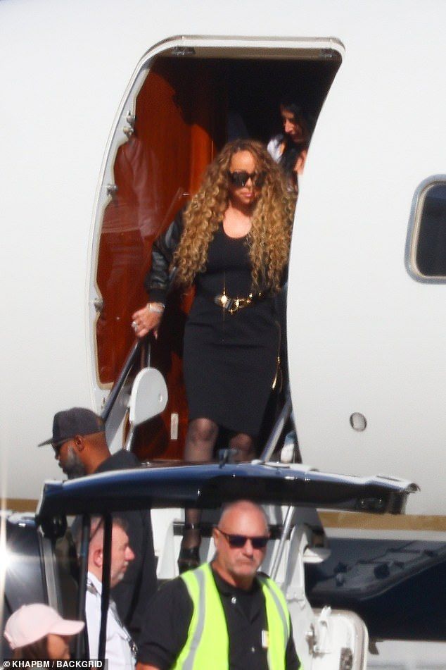 Mariah Carey (pictured) is travelling around Australia in style